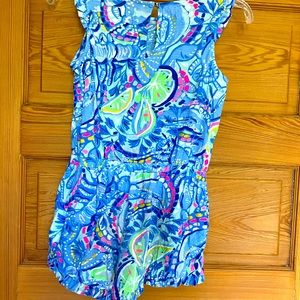 Lilly Pulitzer Romper, girls XL Size 12-14